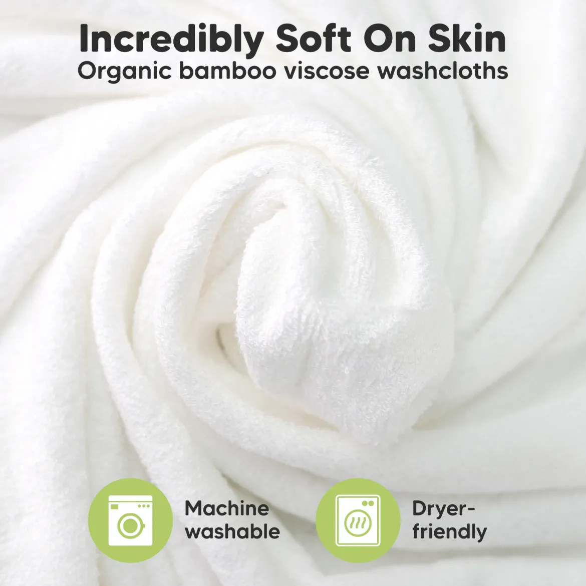 Deluxe Baby Bamboo Viscose Washcloths (6 Pack)