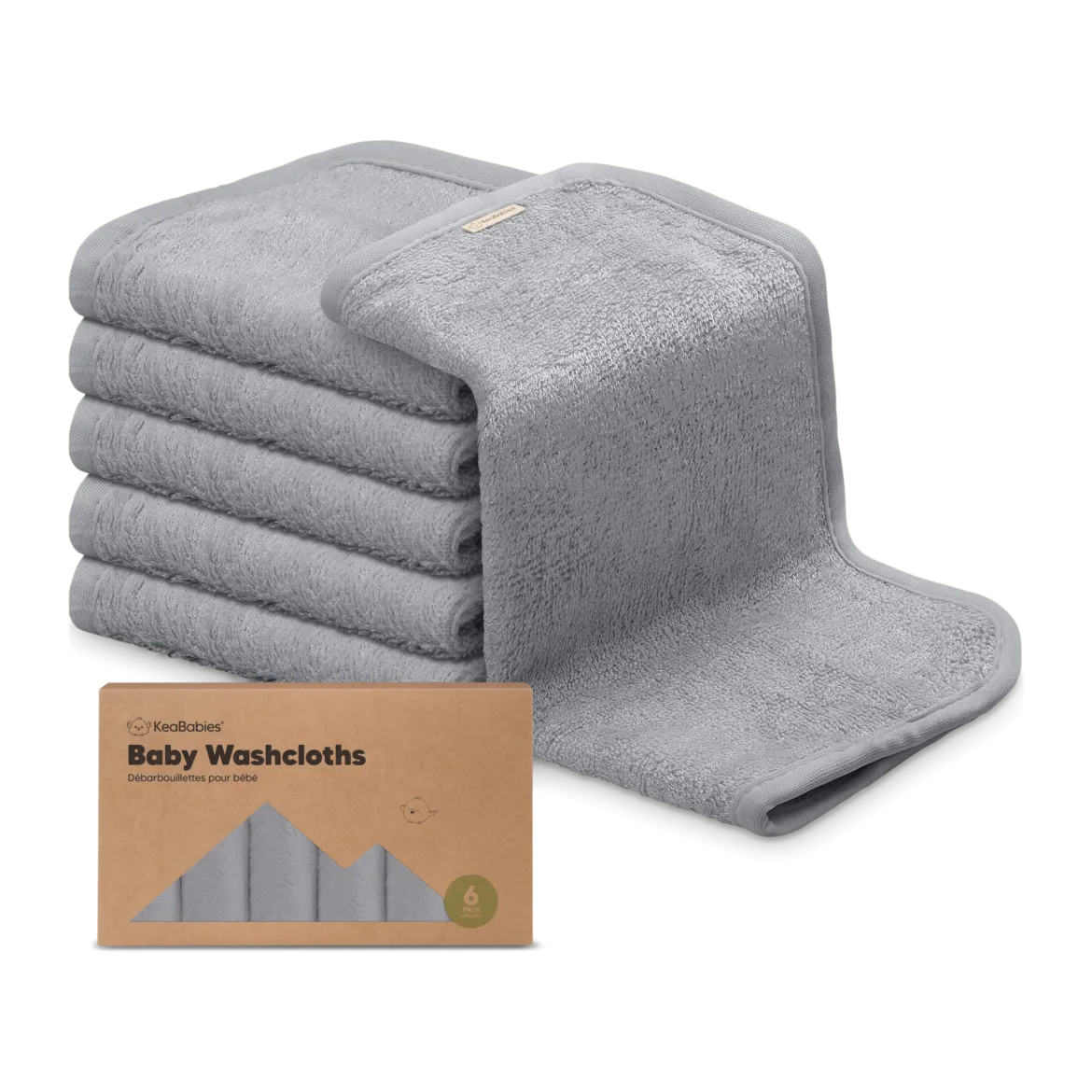 Deluxe Baby Bamboo Viscose Washcloths (6 Pack)