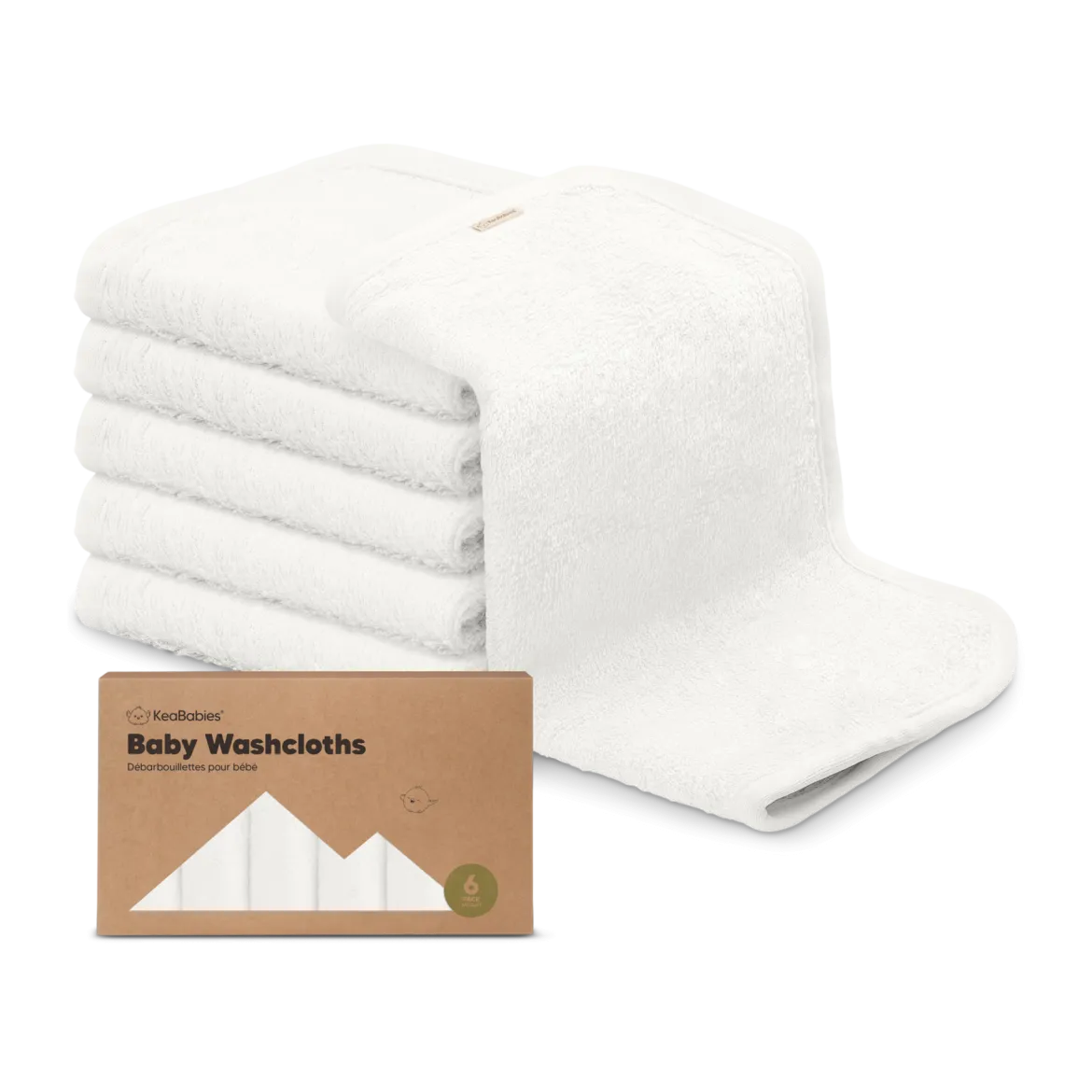Deluxe Baby Bamboo Viscose Washcloths (6 Pack)