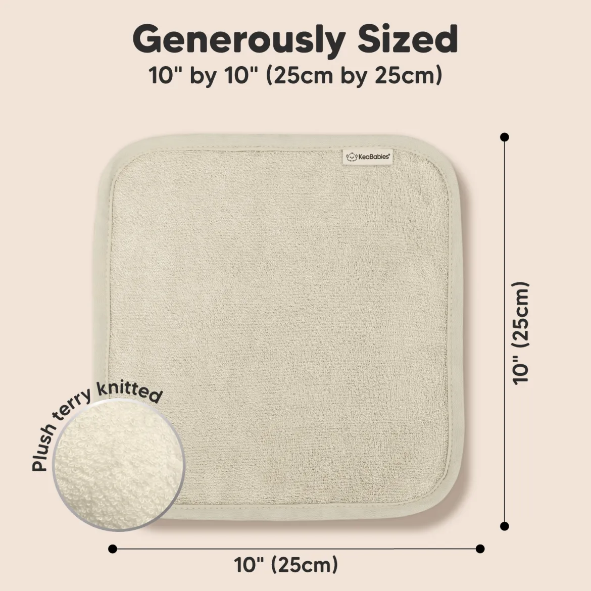 Deluxe Baby Bamboo Viscose Washcloths (6 Pack)