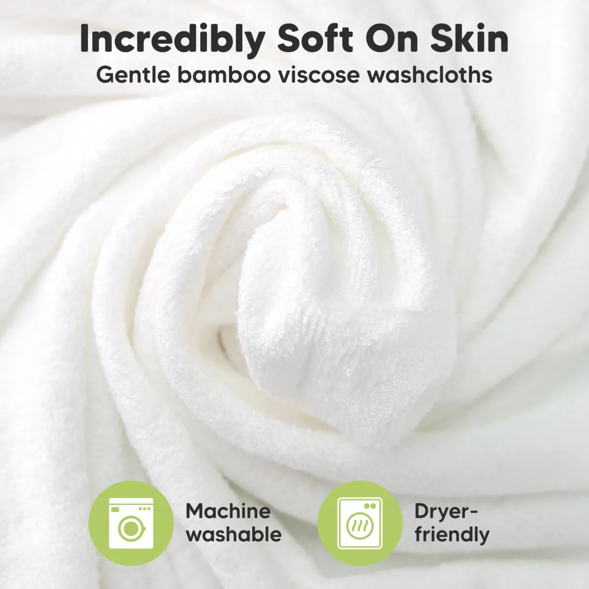 Deluxe Baby Bamboo Viscose Washcloths (6 Pack)