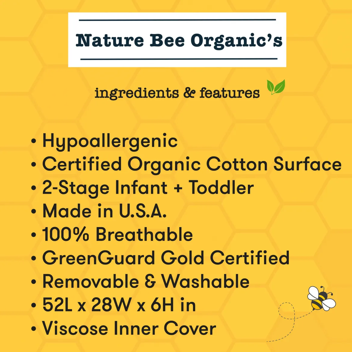 Deluxe Breathable Crib & Toddler Mattress