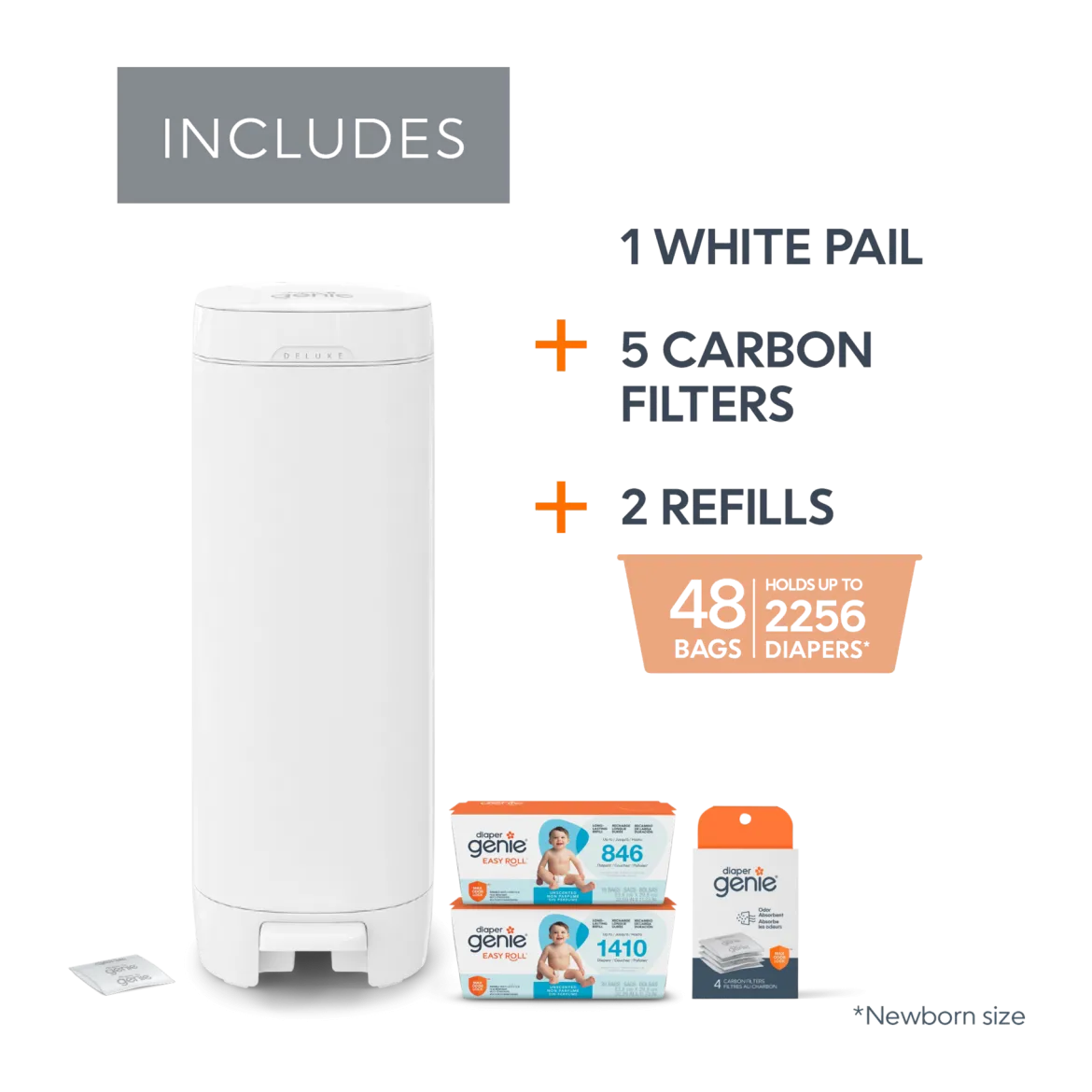 Deluxe Diaper Pail Gift Set