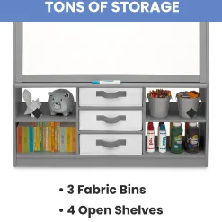 Deluxe Double-Sided Easel & Storage Unit