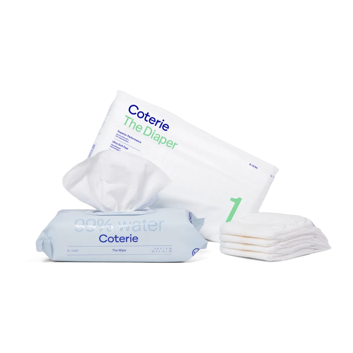 Diaper Box - 104 Diapers & 172 Wipes