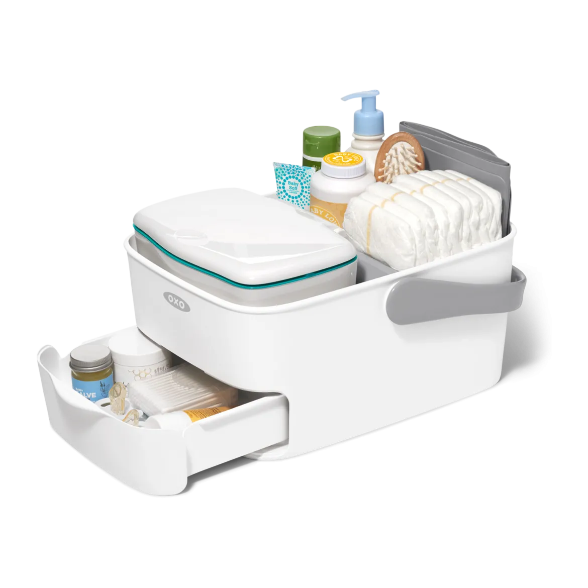 Diaper Caddy with Changing Mat