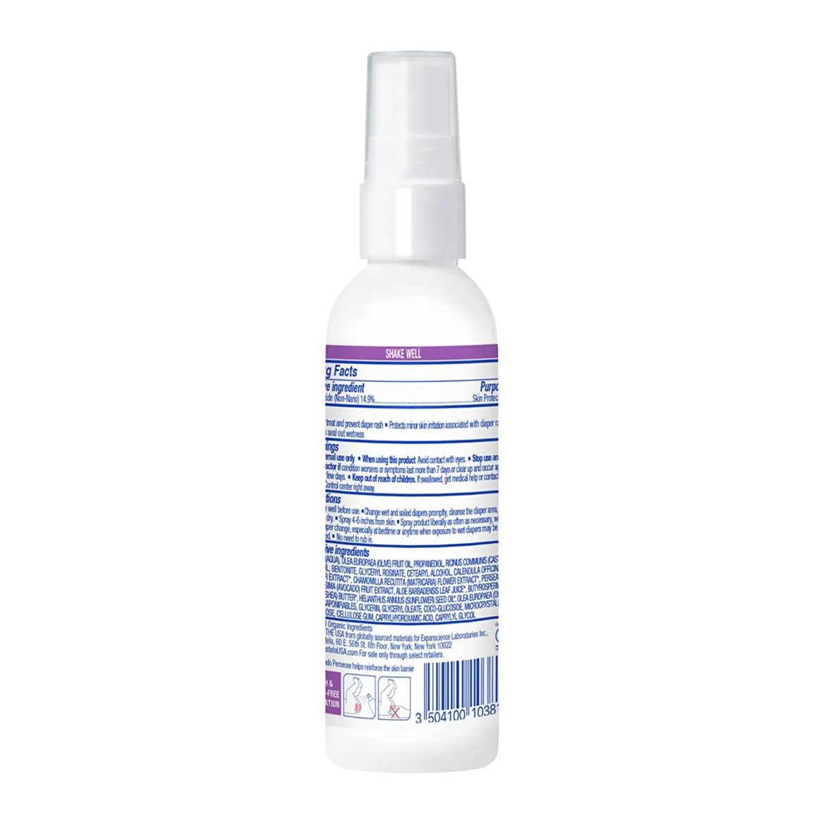 Diaper Rash Sprayable Cream