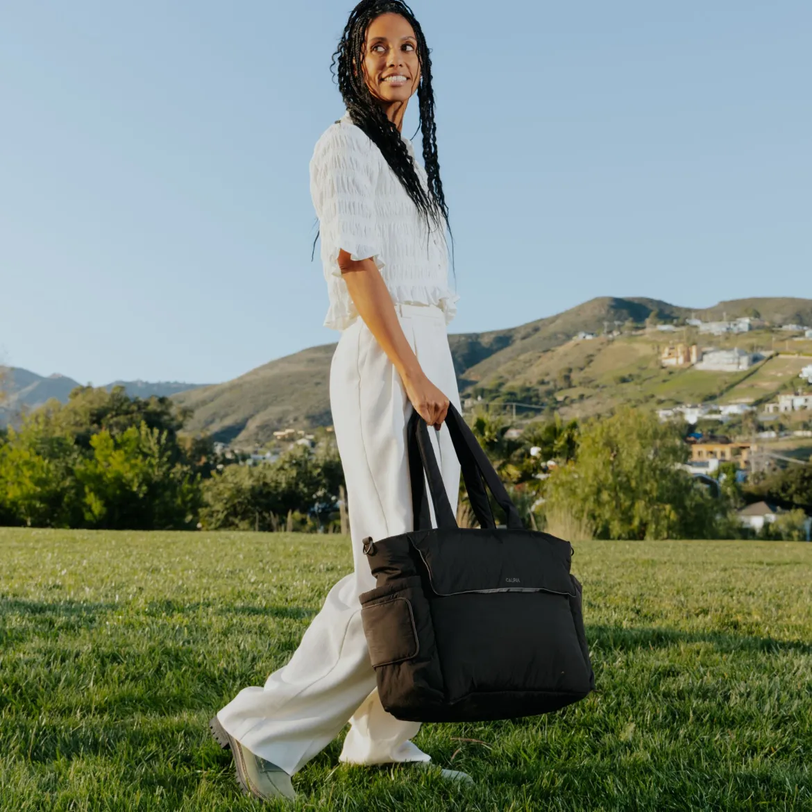 Diaper Tote Bag With Laptop Sleeve