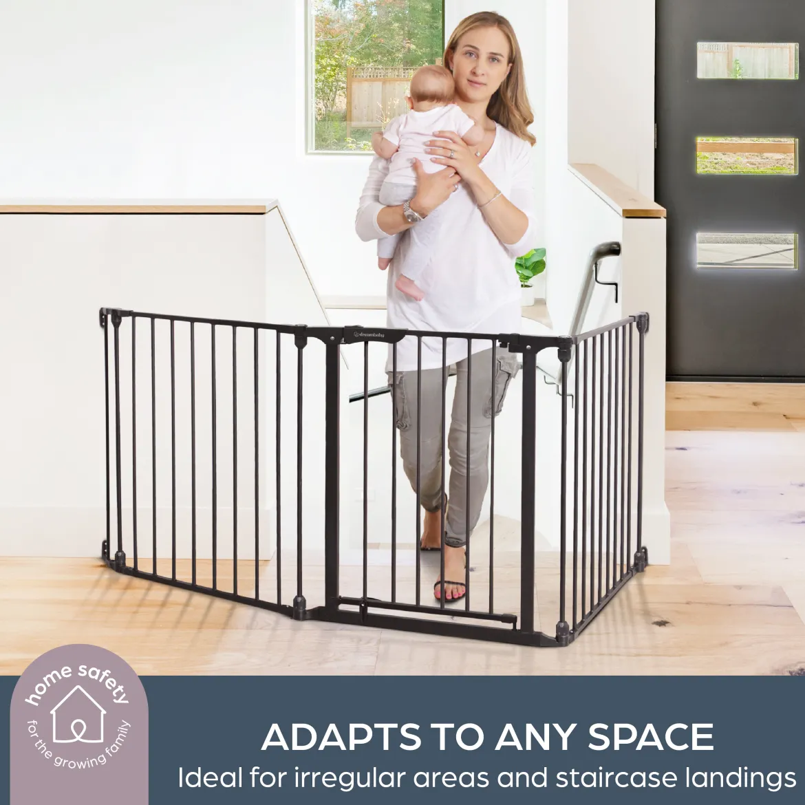 Discovery 3 Panel 76.5" Wide Adjustable Baby Gate