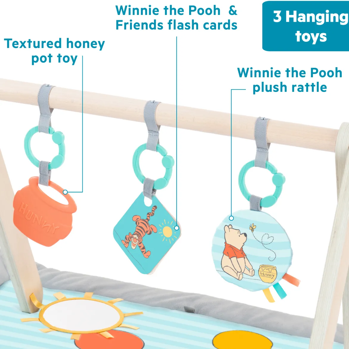 Disney Baby Winnie The Pooh Once Upon a Tummy Time Activity Gym
