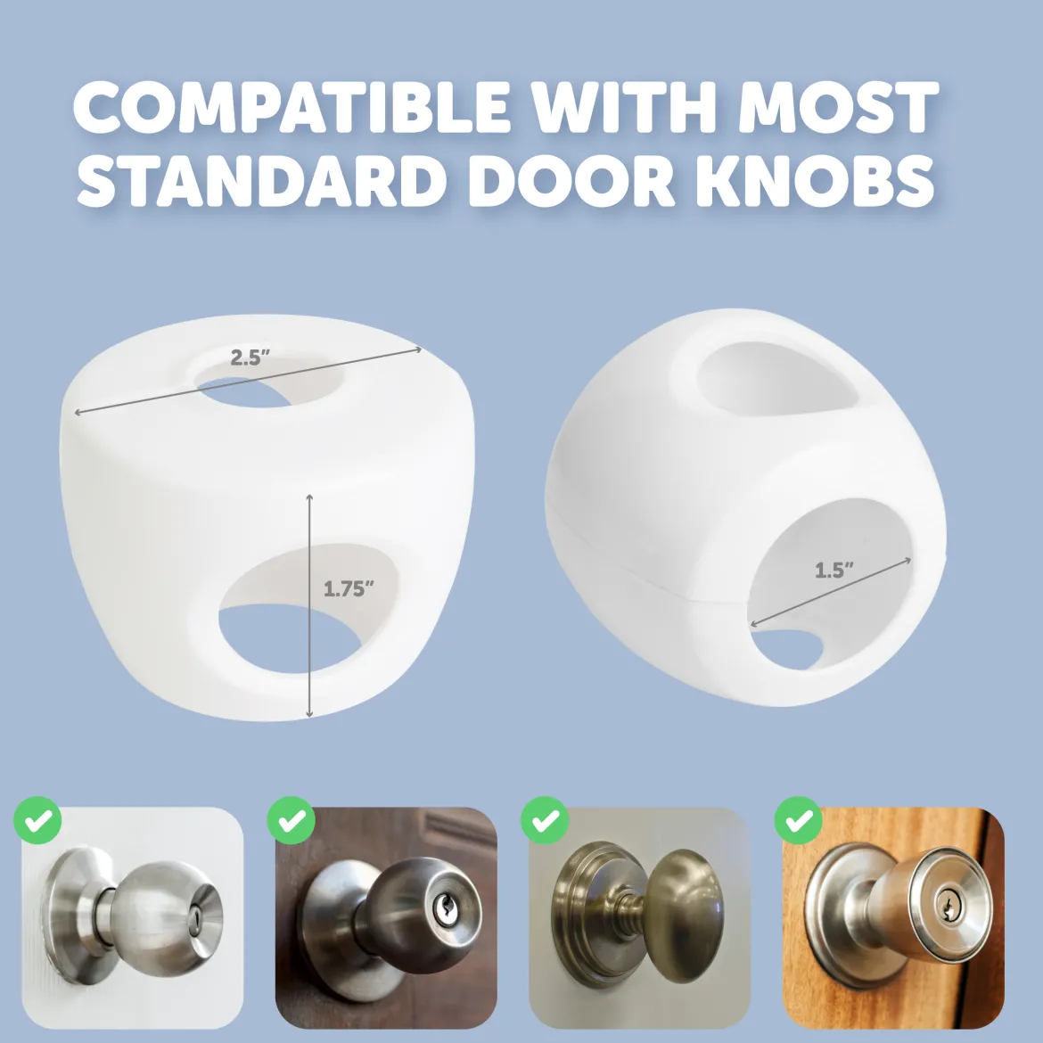 Door Knob Covers (4 Pack)