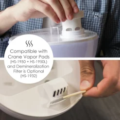 Droplet Ultrasonic Cool Mist Humidifier - 0.5 Gallon)
