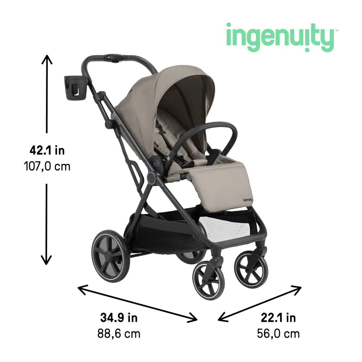 3DSuite Modular Stroller with Reversible Seat