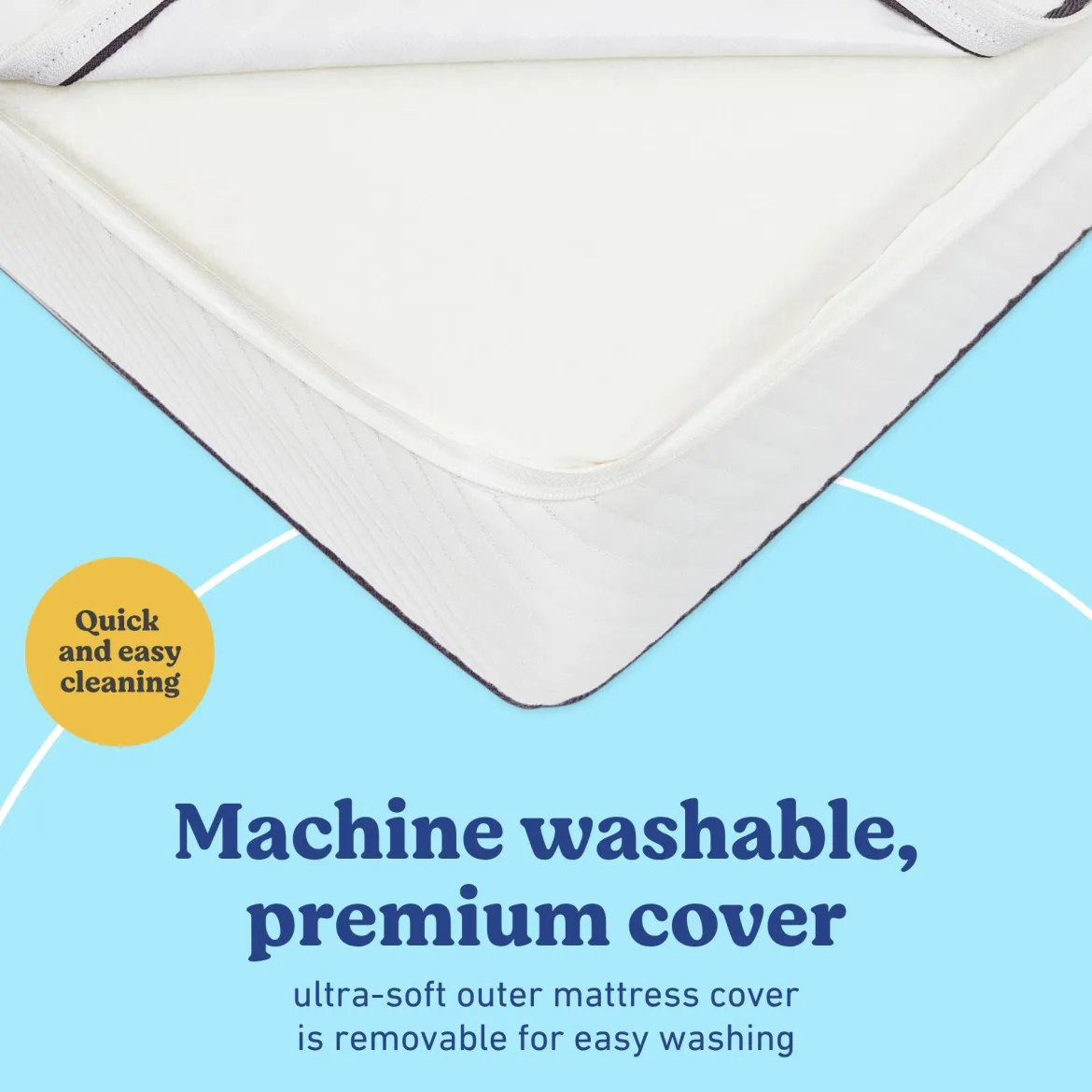 Dual Comfort 6-Inch Foam Crib & Toddler Mattress