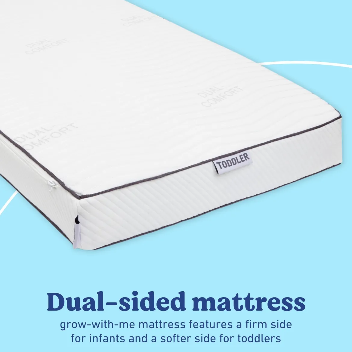 Dual Comfort 6-Inch Foam Crib & Toddler Mattress