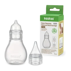 Easy-Squeezy Silicone Bulb Syringe - 2 Tips