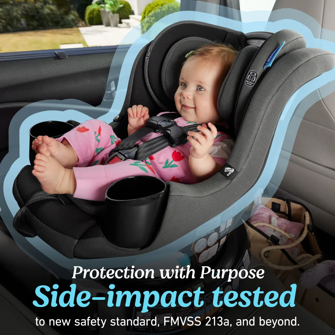 EasyTurn 360 2-in-1 Rotating Convertible Car Seat