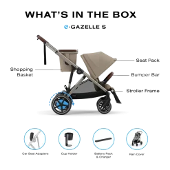 eGazelle S Electronic Assist Stroller