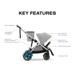 eGazelle S Stroller + Cloud G Pro Travel System