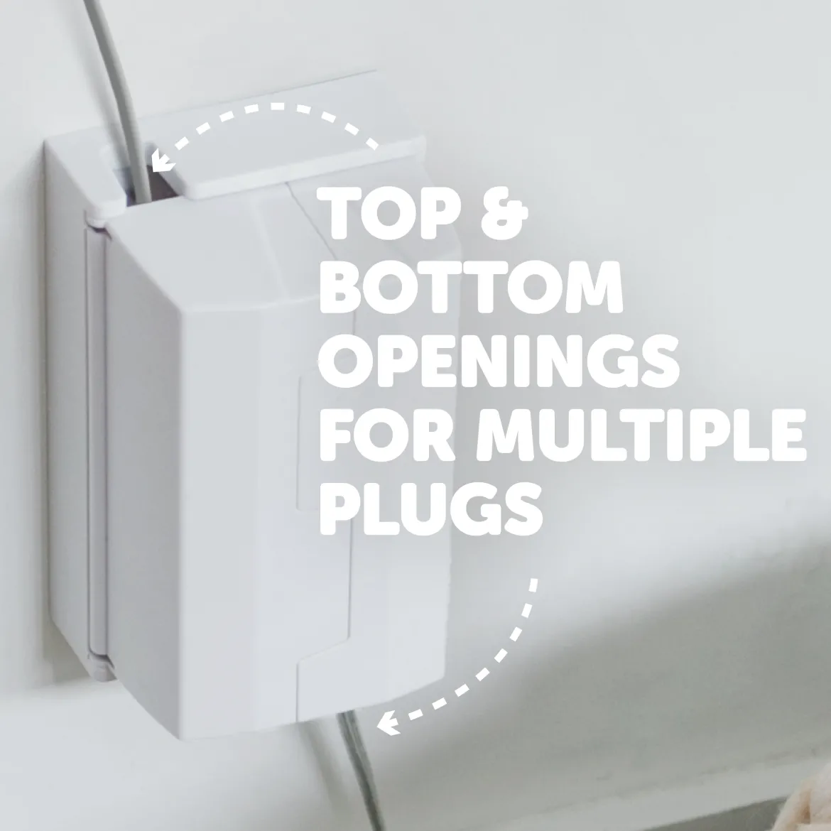 Electrical Outlet Child Safety Cover Box (2 Pack)