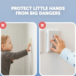 Electrical Outlet Child Safety Cover Box (2 Pack)