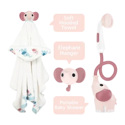 Elephant Baby Shower Bath Toy Set
