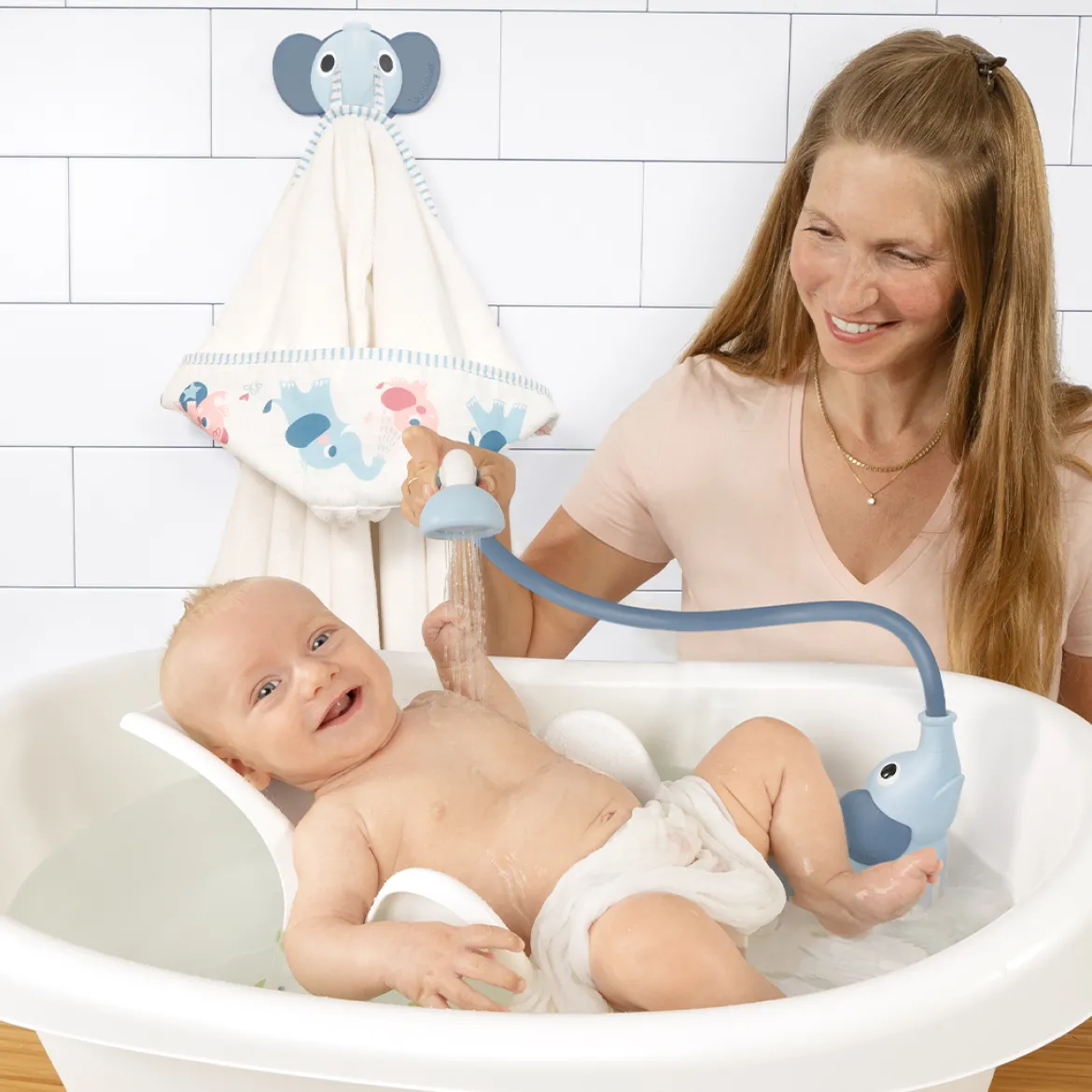 Elephant Baby Shower Bath Toy Set
