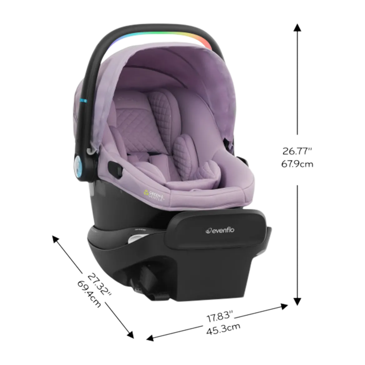 Evenflo Shyft Intuiti+ Travel System featuring Revolve180 LiteMax NXT with SensorySoothe