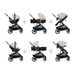 Evenflo Shyft Intuiti+ Travel System featuring Revolve180 LiteMax NXT with SensorySoothe