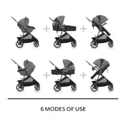 Evenflo Shyft Intuiti+ Travel System featuring Revolve180 LiteMax NXT with SensorySoothe