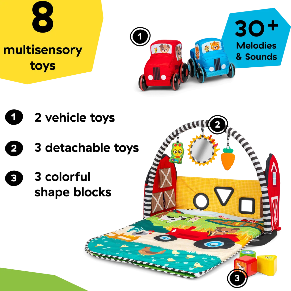 Farm Explorers Busy Barnyard Grow With Me Activity Gym