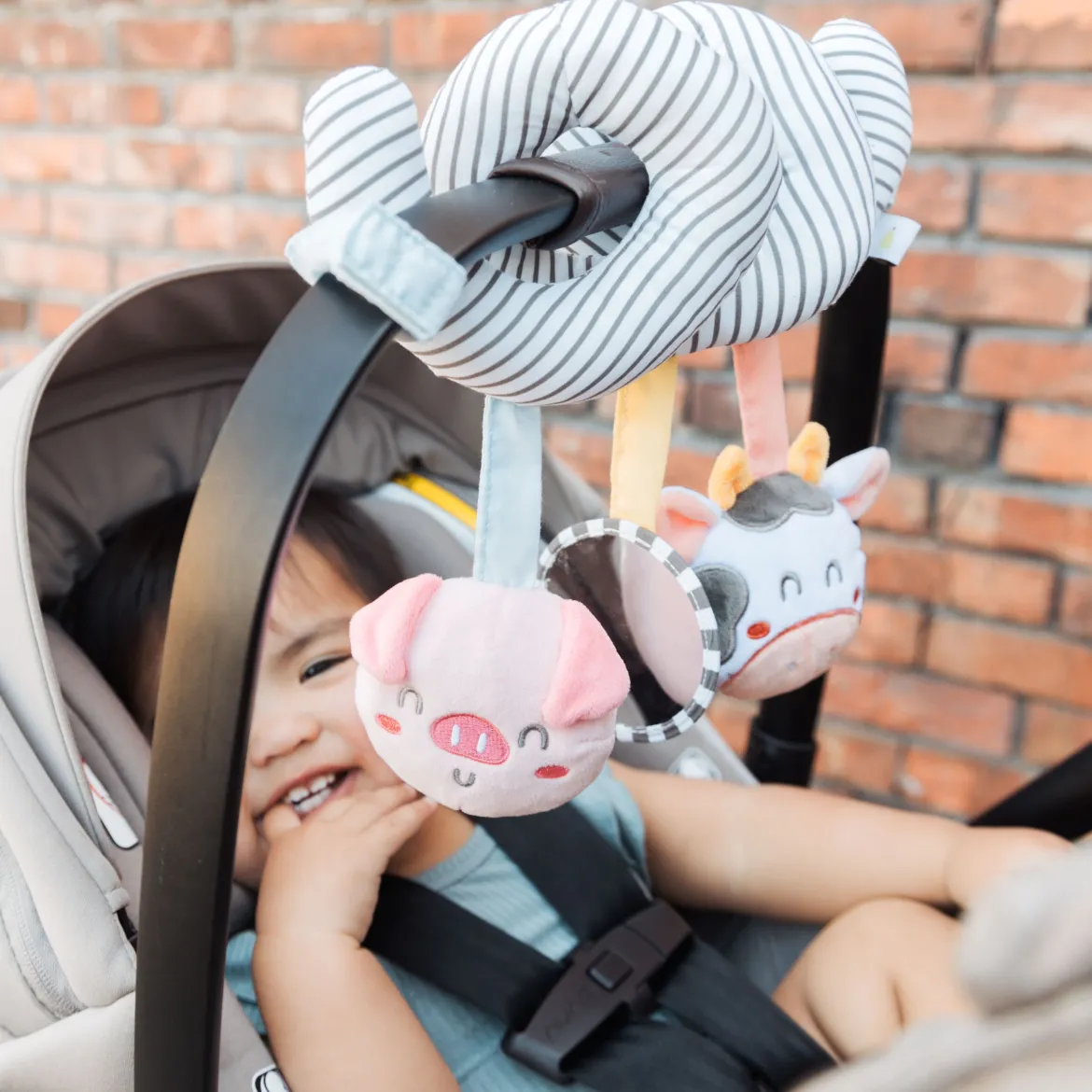 Farm Spiral Stroller Toys