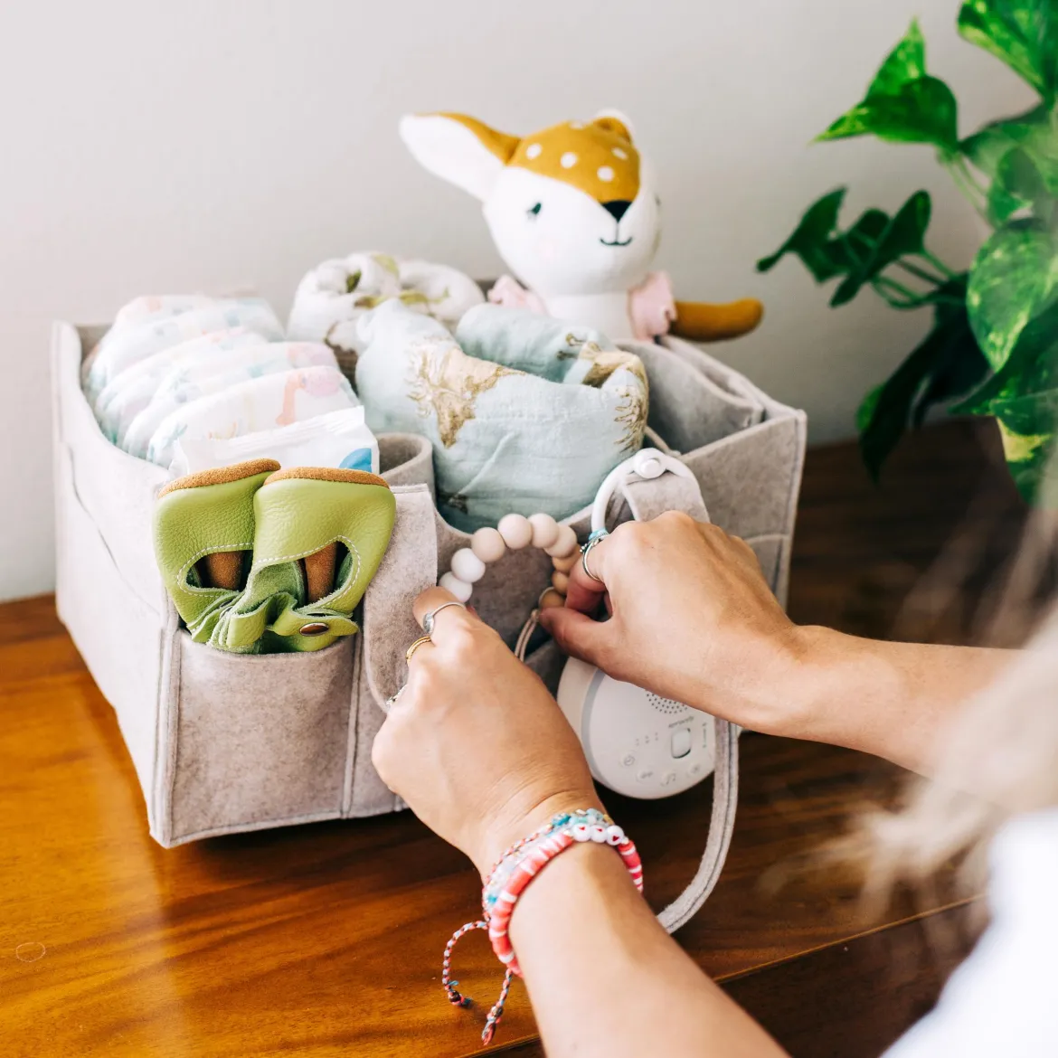 Felt Diaper Caddy