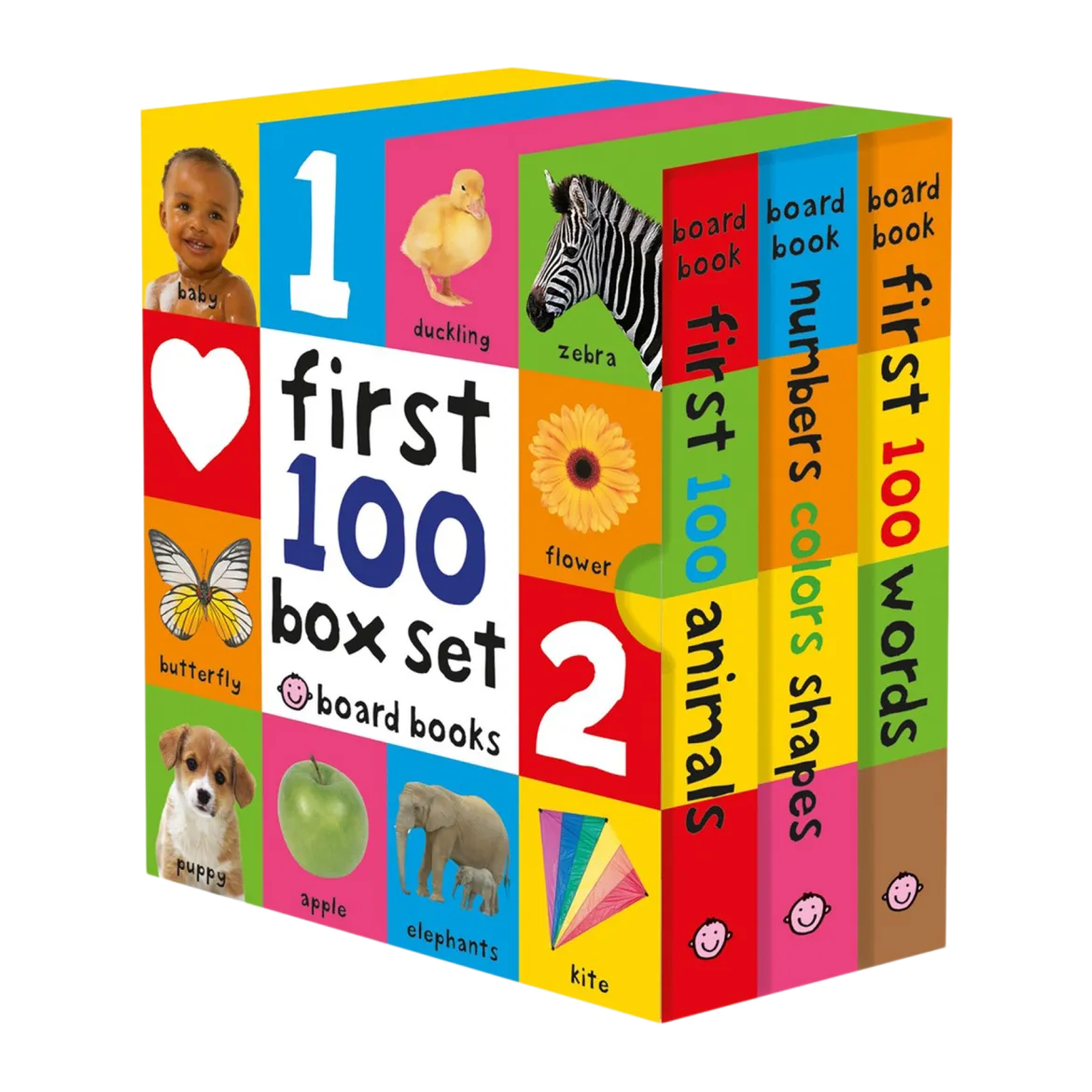 First 100 Board Book Box Set (3 books)