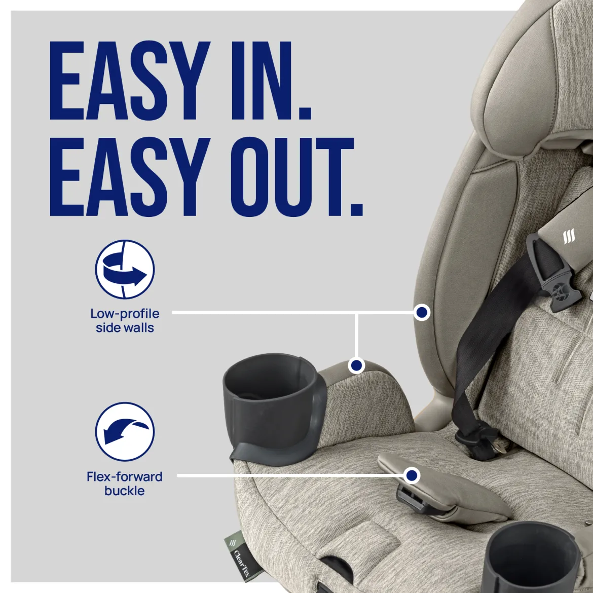 Fit3x ClearTex Ultra-Slim All-in-One Car Seat