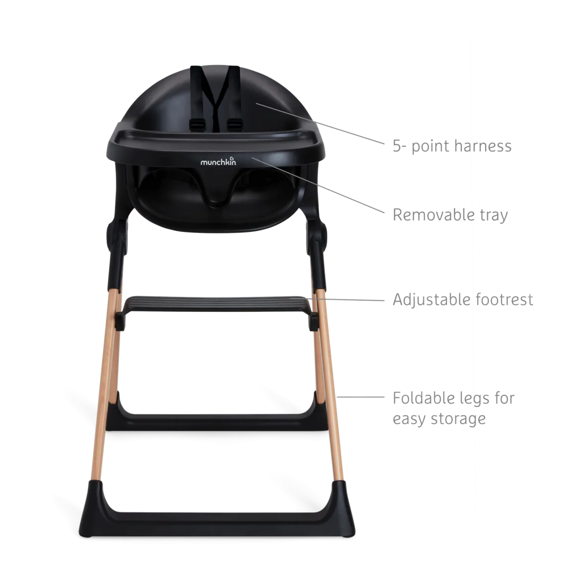 Float Easy Clean Foldable High Chair