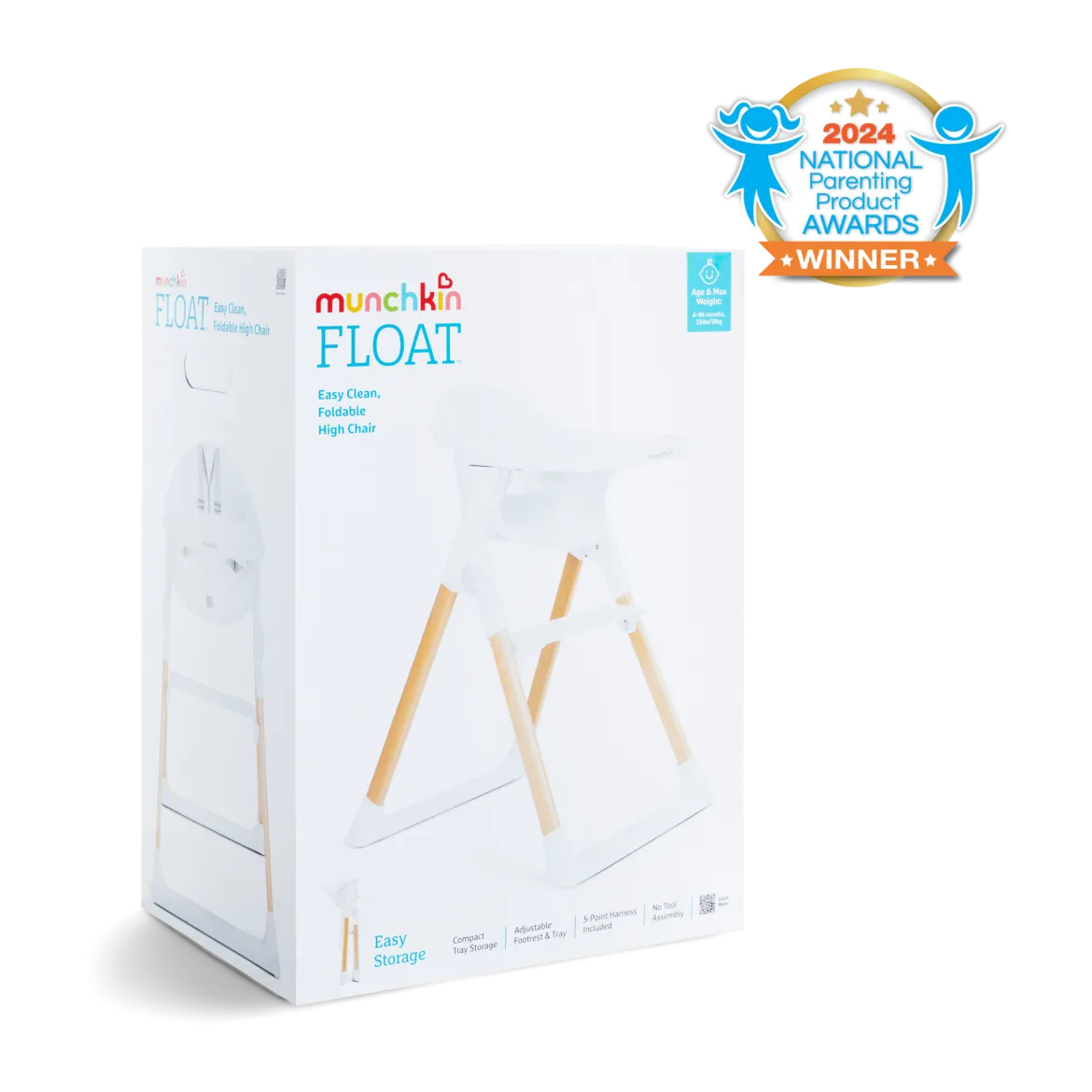 Float Easy Clean Foldable High Chair