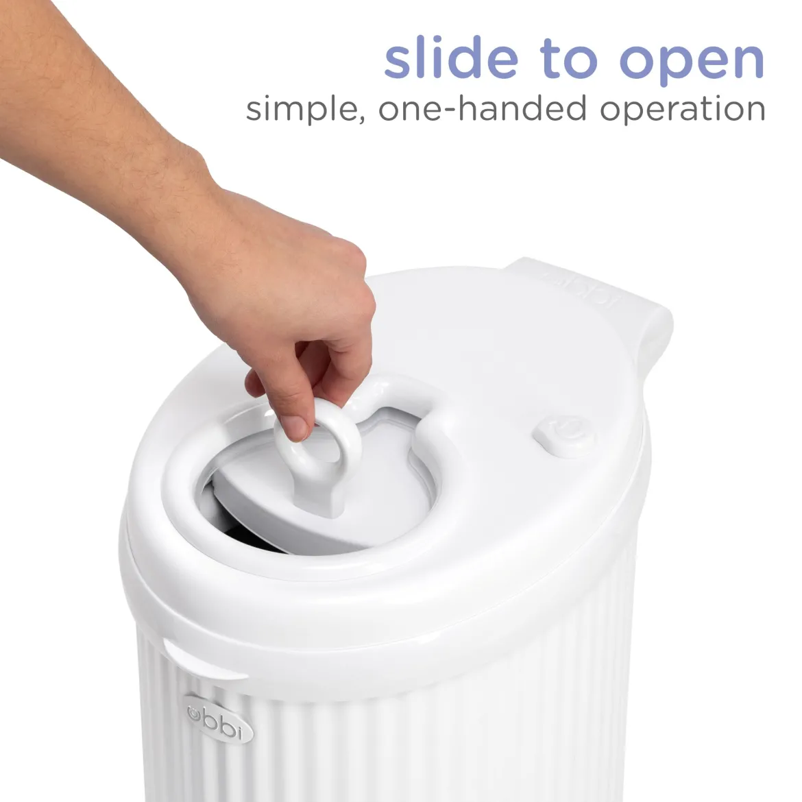 Fluted Stainless Steel Diaper Pail