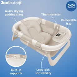 Fold ‘n Store Baby Bathtub With Built-in Thermometer