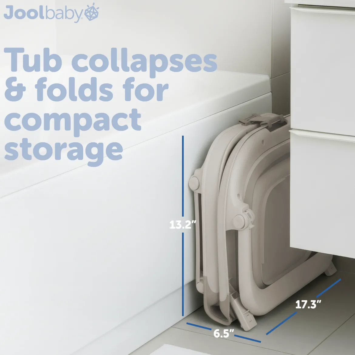 Fold ‘n Store Baby Bathtub With Built-in Thermometer