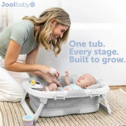 Fold ‘n Store Baby Bathtub With Built-in Thermometer