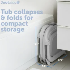 Fold ‘n Store Baby Bathtub With Built-in Thermometer