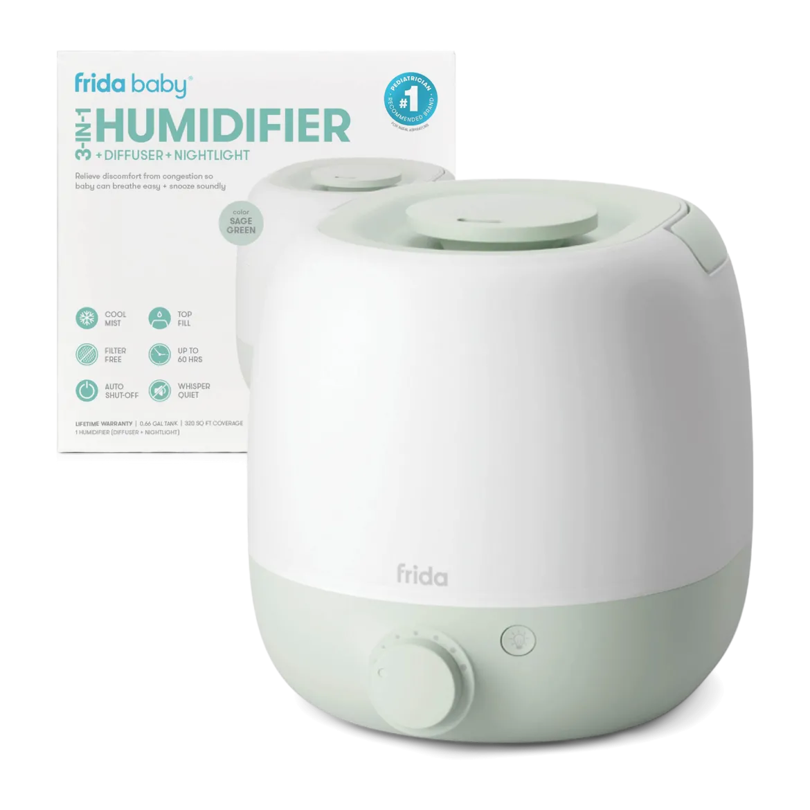 Frida Baby x Babylist 3-in-1 Humidifier, Diffuser & Nightlight