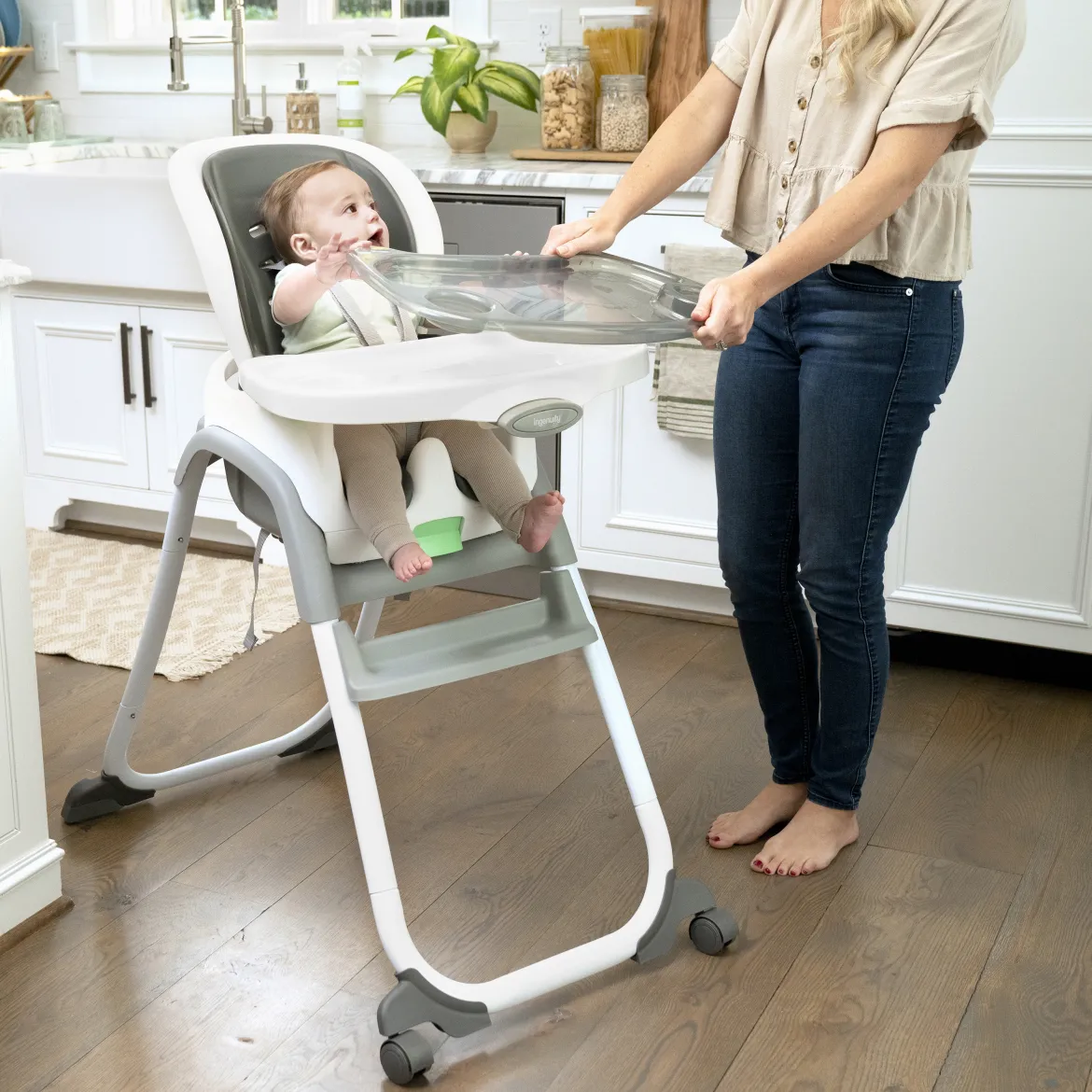 Full Course SmartClean 6-in-1 Baby to Toddler High Chair