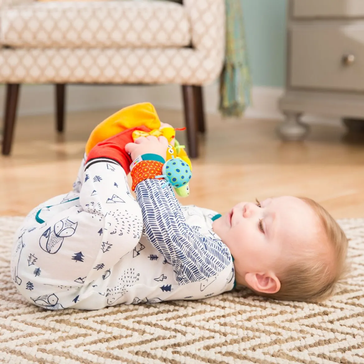 Garden Bug Wrist Rattle & Foot Finder Set