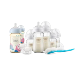 Glass and PPSU Natural Baby Bottle Gift Bundle