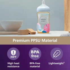 Glass and PPSU Natural Baby Bottle Gift Bundle