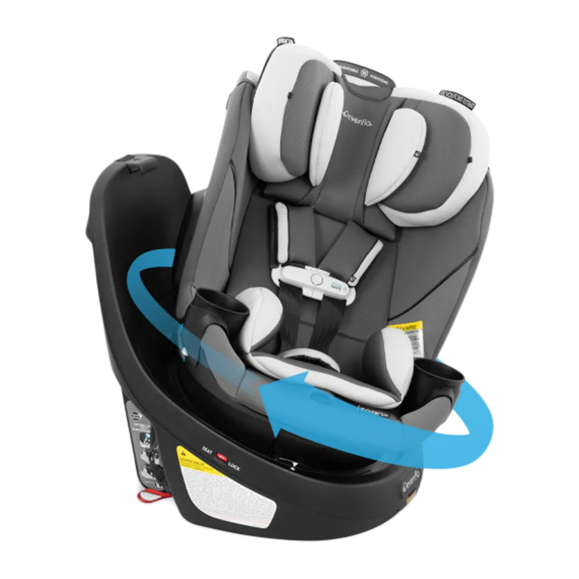 Gold Revolve360 Slim 2-in-1 Rotational Car Seat with SensorSafe