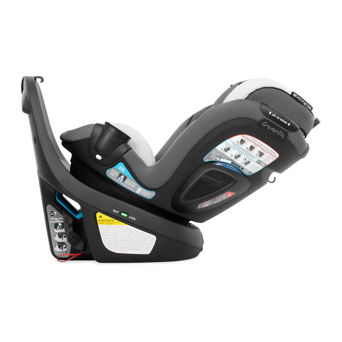 Gold Revolve360 Slim 2-in-1 Rotational Car Seat with SensorSafe
