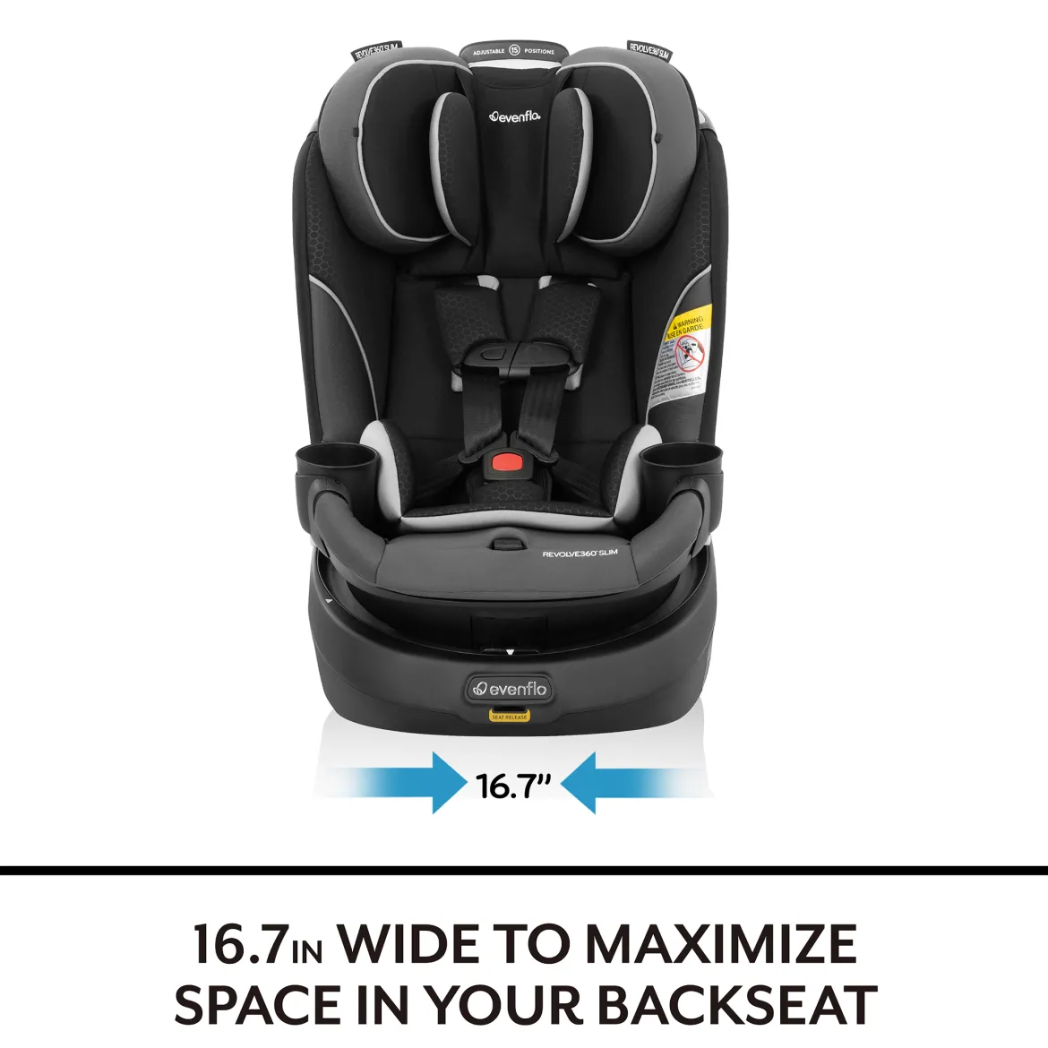 Gold Revolve360 Slim 2-in-1 Rotational Car Seat with SensorSafe
